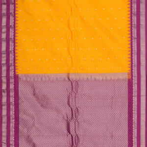 Gadwal Silk Yellow Saree