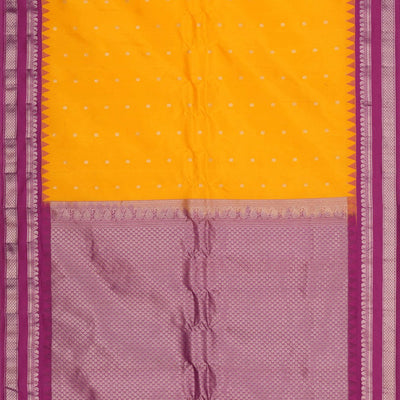 Gadwal Silk Yellow Saree