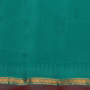 Gadwal Silk Spring-Green Kattam Saree
