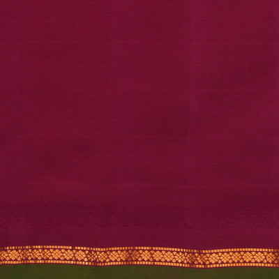 Gadwal Silk Green Kattam Saree