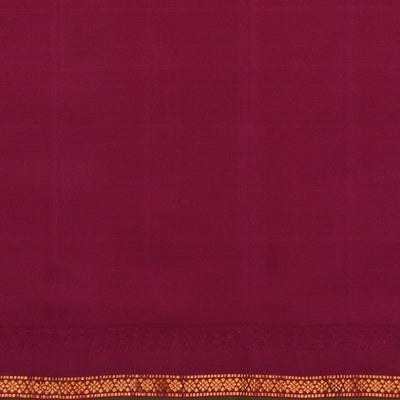 Gadwal Silk Black Kattam Saree