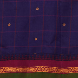 Gadwal Silk Violet Kattam Saree