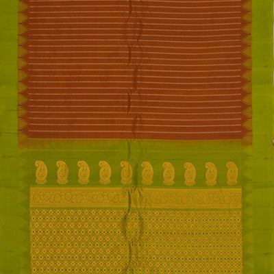 Gadwal Silk Brown Saree