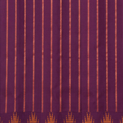 Gadwal Silk Violet Saree