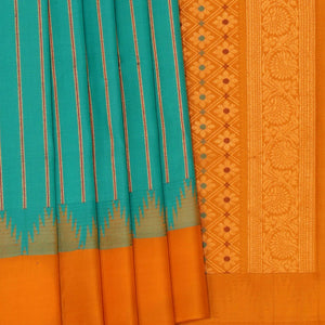Gadwal Silk Sea Green Saree
