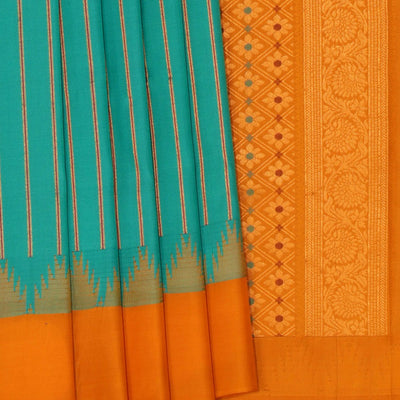 Gadwal Silk Sea Green Saree