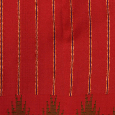Gadwal Silk Red Saree