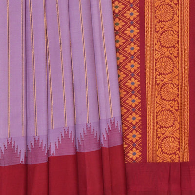 Gadwal Silk Purple Saree