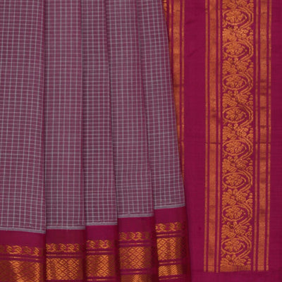 Gadwal Cotton Pink Saree
