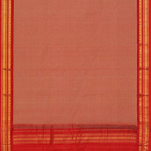 Gadwal Cotton Onion-Red Saree
