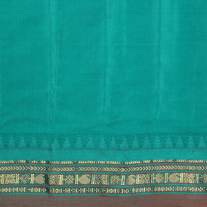 Gadwal Silk Red Kattam Saree