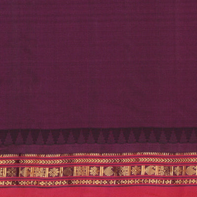 Gadwal Silk Yellow Kattam Saree