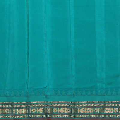 Gadwal Silk Fuchsia-Pink Kattam Saree