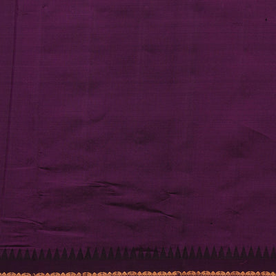 Gadwal Silk Peach Saree