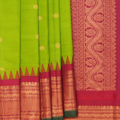 Gadwal Silk Green Saree