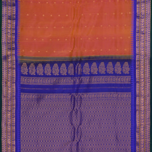 Gadwal Silk Orange Saree