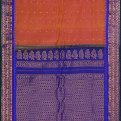 Gadwal Silk Orange Saree