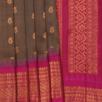 Gadwal Silk Moss Green Saree