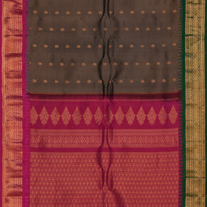 Gadwal Silk Moss Green Saree
