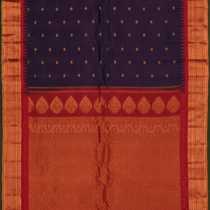 Gadwal Silk Violet Saree
