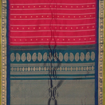 Gadwal Silk Pink Saree