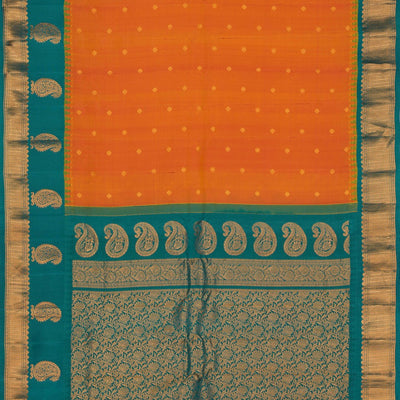 Gadwal Silk Orange Saree