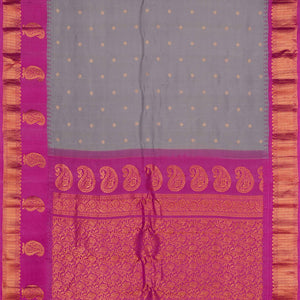 Gadwal Silk Grey Saree