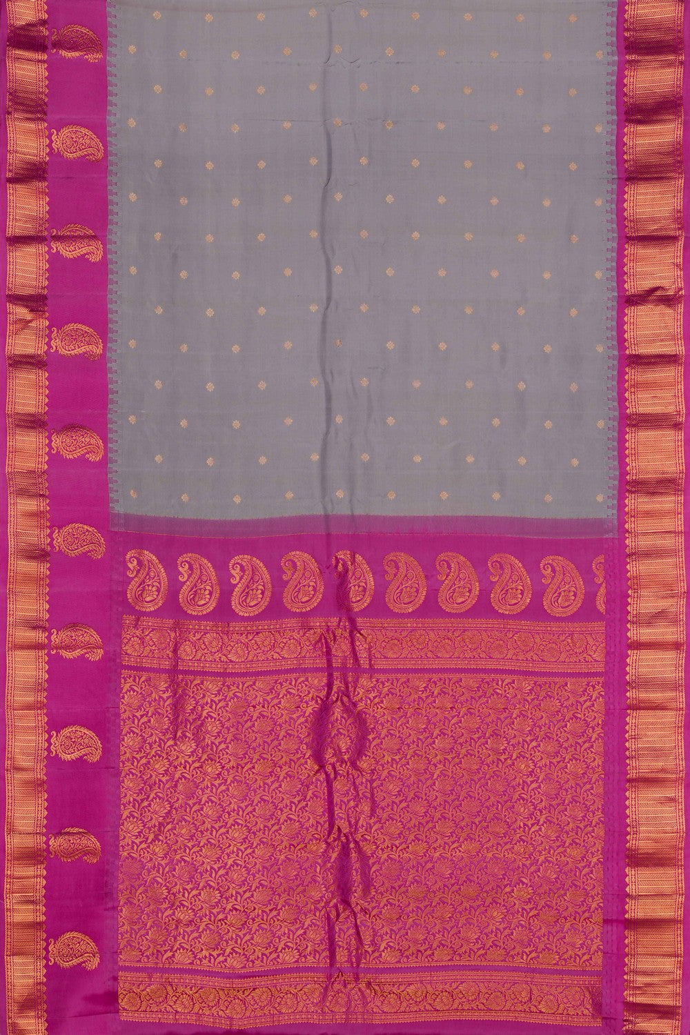 Gadwal Silk Grey Saree