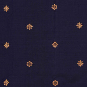 Gadwal Silk Navy Blue Saree