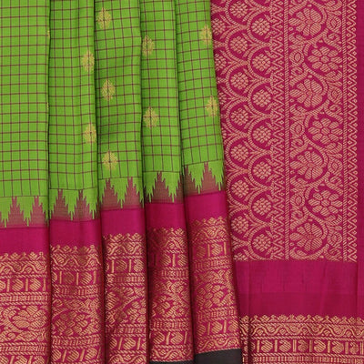 Gadwal Silk Green Saree
