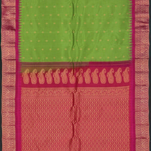 Gadwal Silk Green Saree