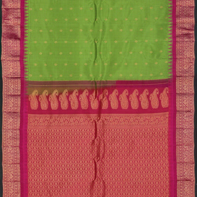 Gadwal Silk Green Saree