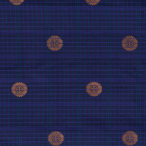 Gadwal Silk Peacock Blue Saree