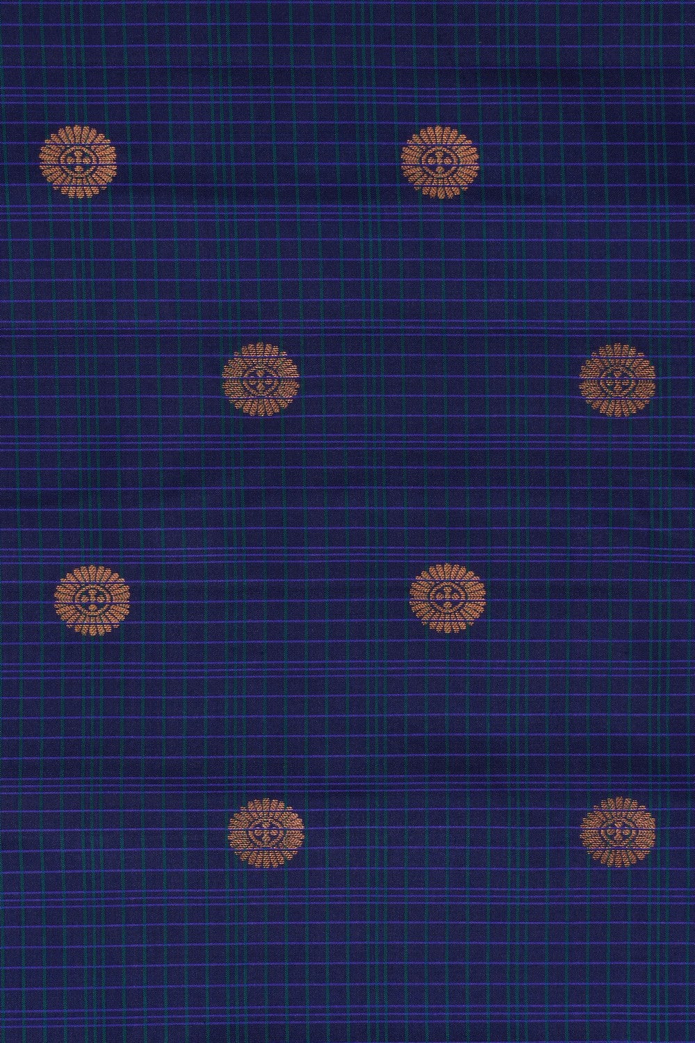 Gadwal Silk Peacock Blue Saree