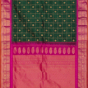 Gadwal Silk Green Saree
