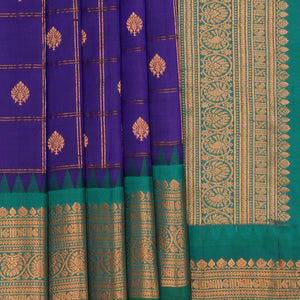 Gadwal Silk Purple Saree