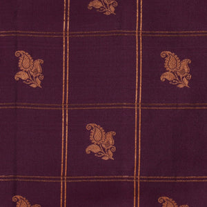 Gadwal Silk Maroon Saree