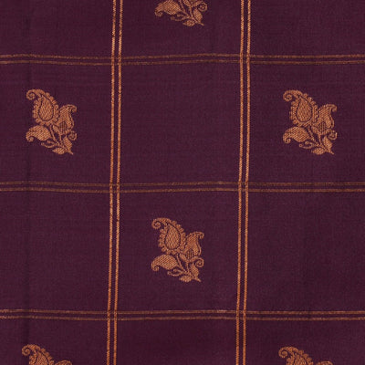 Gadwal Silk Maroon Saree
