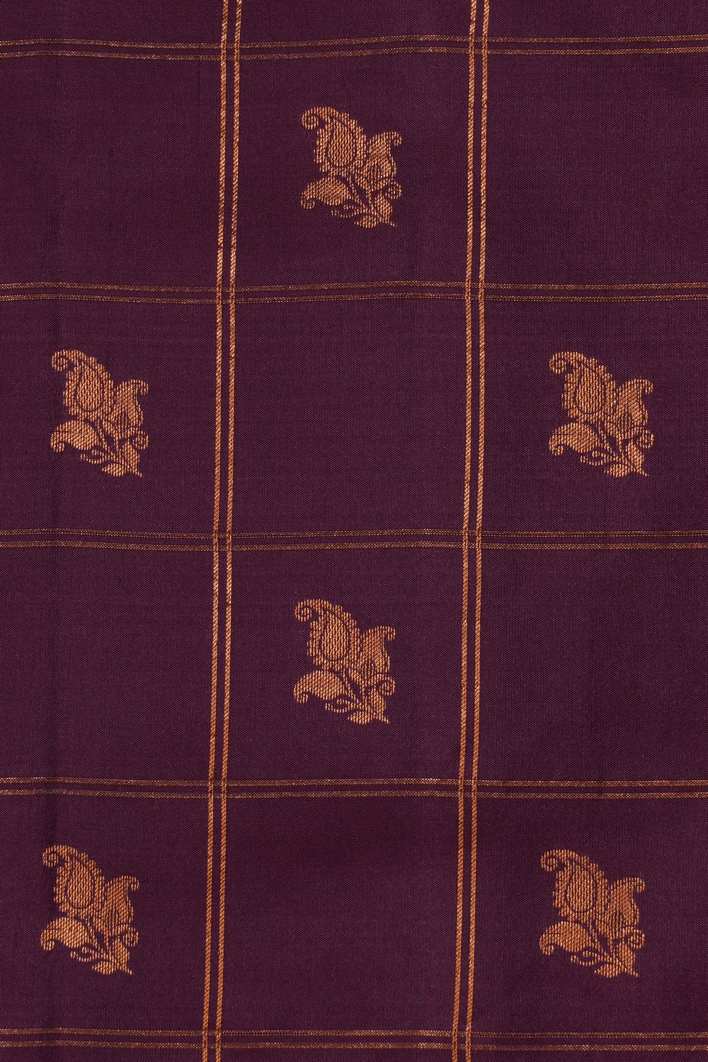 Gadwal Silk Maroon Saree