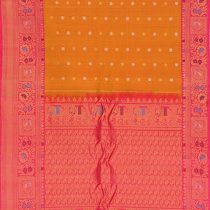 Gadwal Silk Yellow Saree