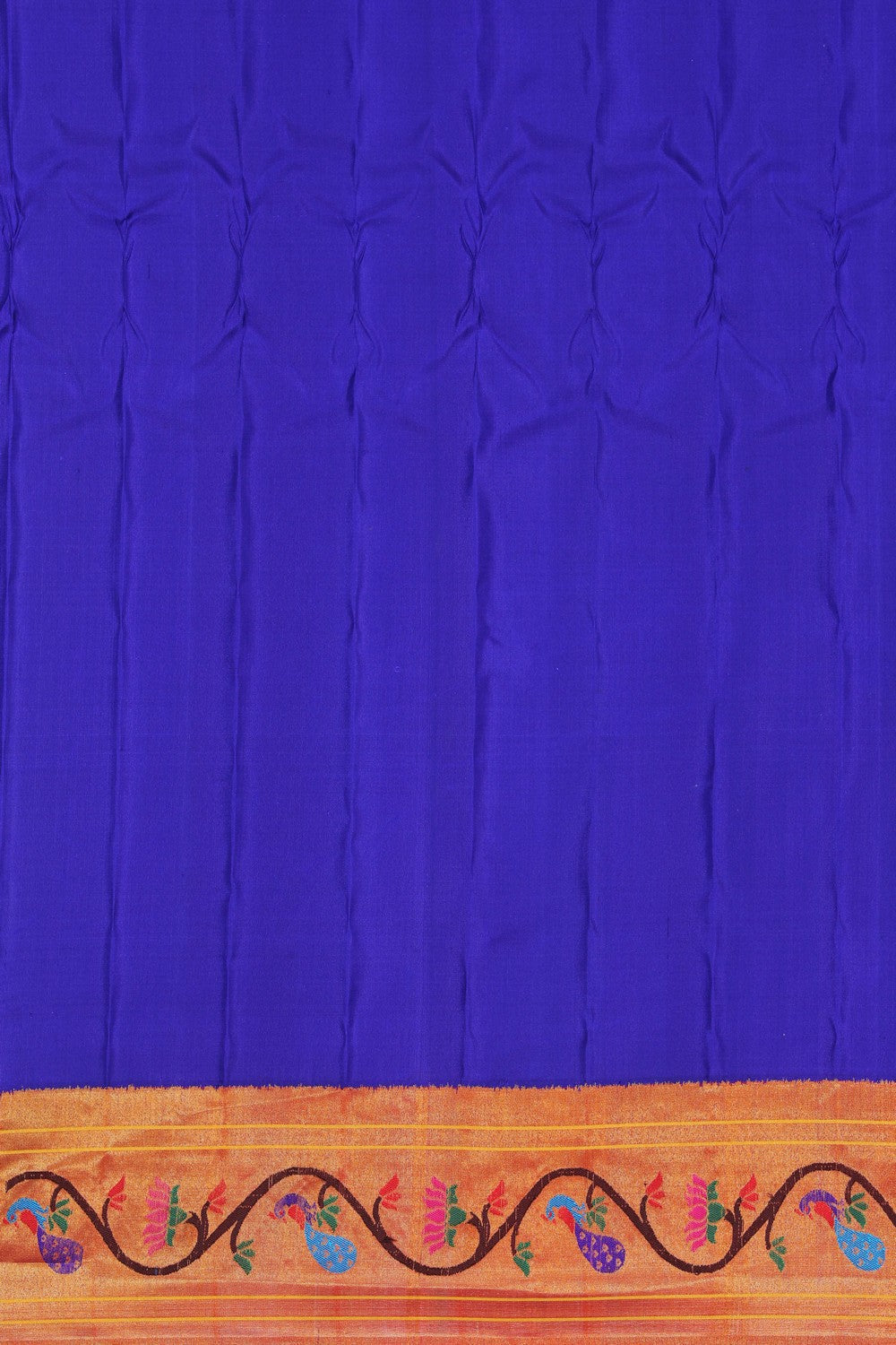 Gadwal Silk Indigo Blue Saree