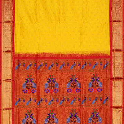Gadwal Silk Yellow Saree