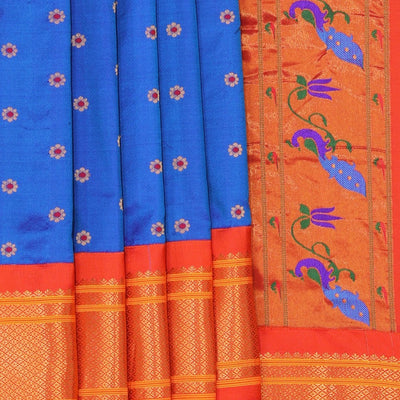 Gadwal Silk Blue Saree