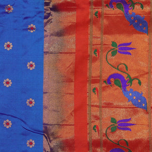 Gadwal Silk Blue Saree