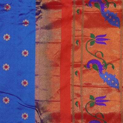 Gadwal Silk Blue Saree