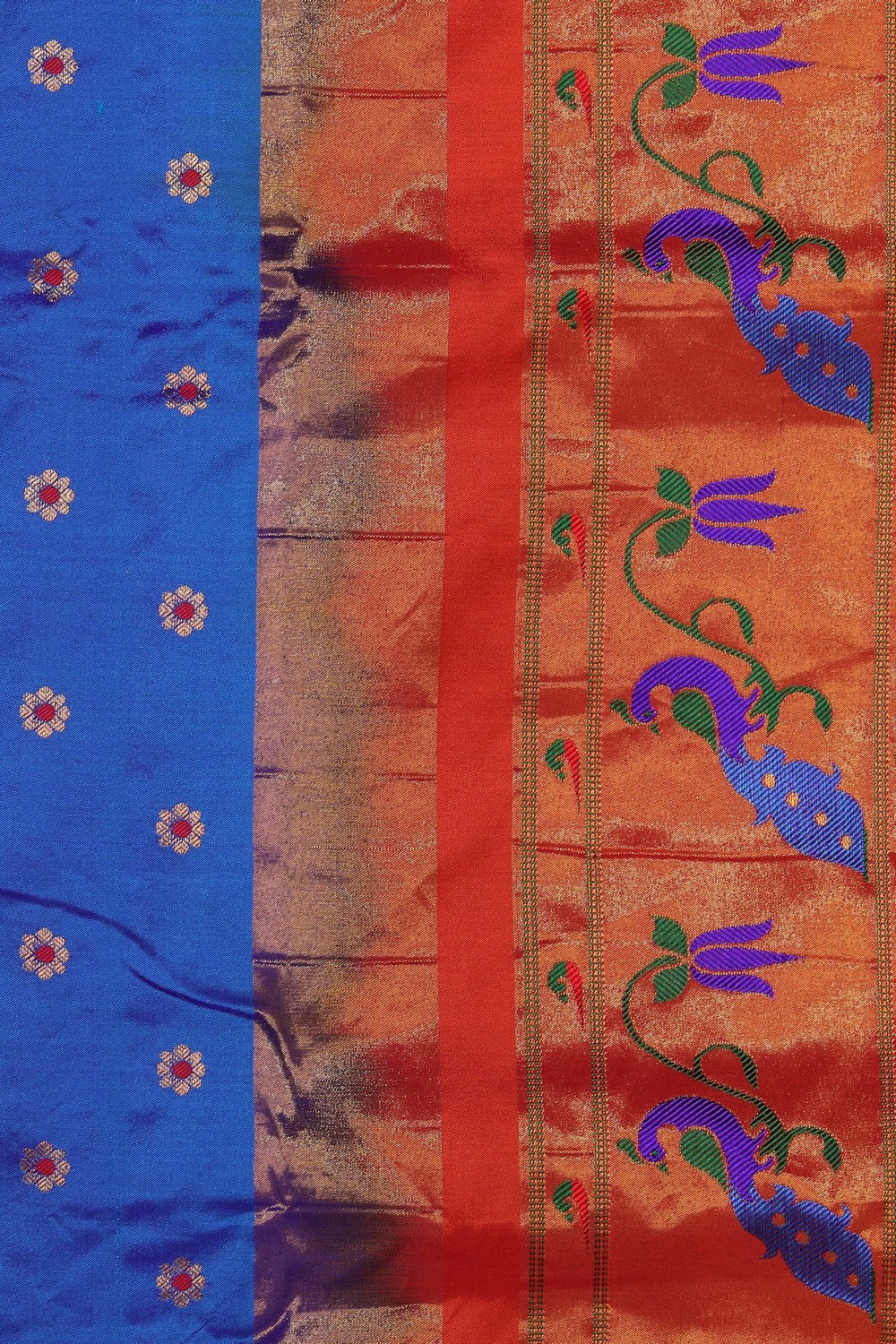 Gadwal Silk Blue Saree