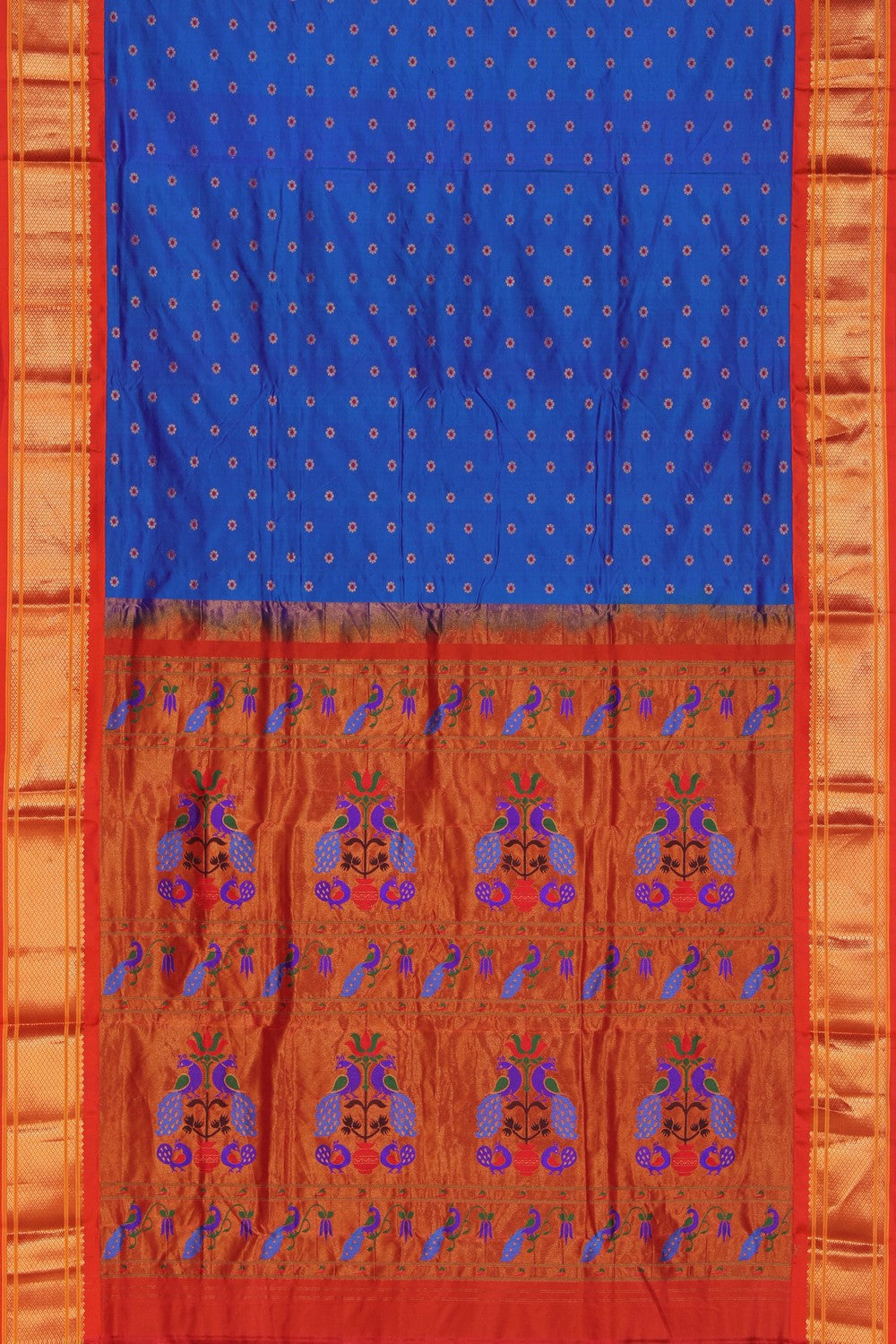Gadwal Silk Blue Saree