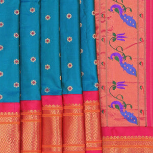 Gadwal Silk Blue Saree