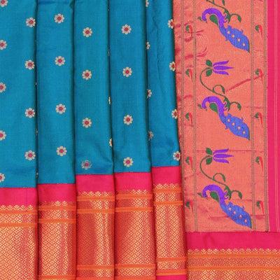 Gadwal Silk Blue Saree