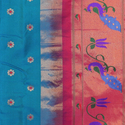 Gadwal Silk Blue Saree